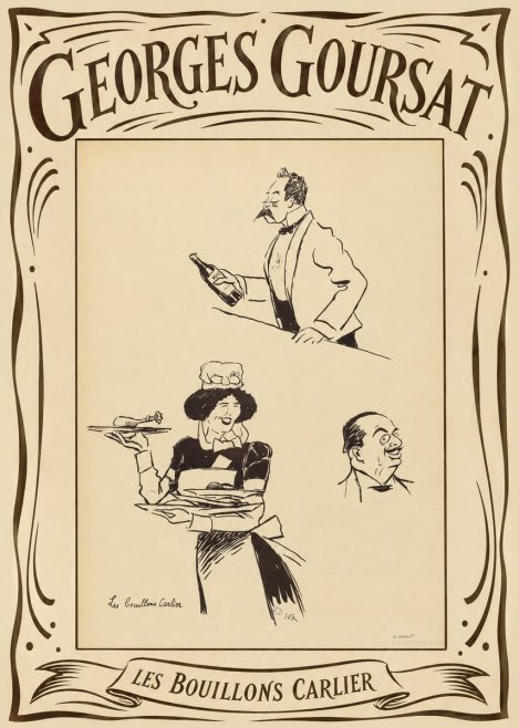 Georges Goursat Les Bouillons Carlier II No4 - Póster