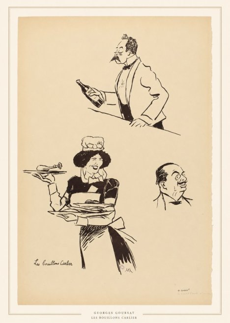 Georges Goursat Les Bouillons Carlier II No5 - Póster