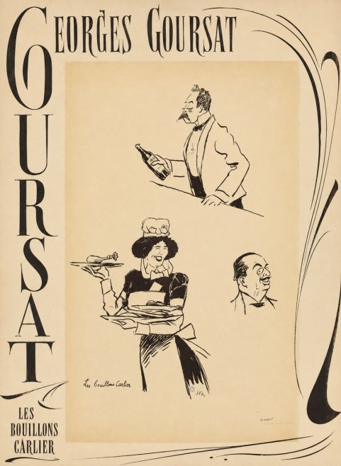 Georges Goursat Les Bouillons Carlier II No6 - Póster