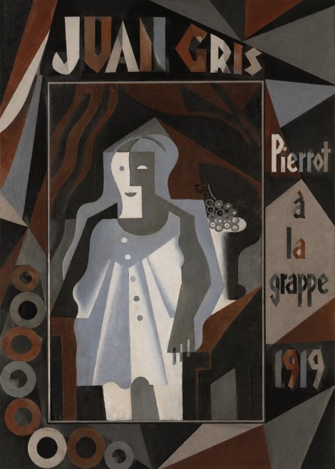 Juan Gris Pierrot À La Grappe No5 - Póster