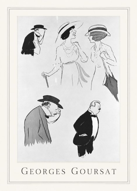 Georges Goursat Character Studies No1 - Póster