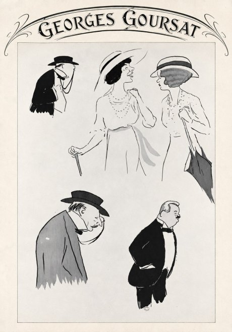 Georges Goursat Character Studies No4 - Póster