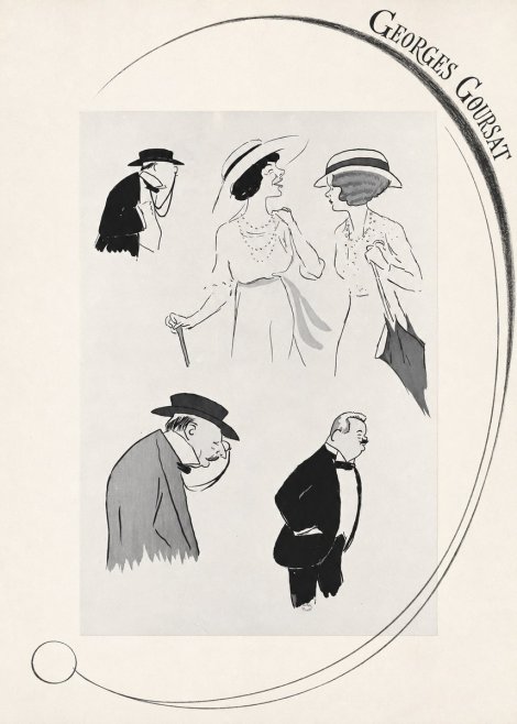 Georges Goursat Character Studies No6 - Póster