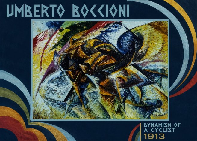 Umberto Boccioni Dynamism of a Cyclist II No3 - Póster