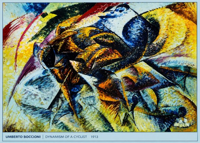 Umberto Boccioni Dynamism of a Cyclist II No5 - Póster