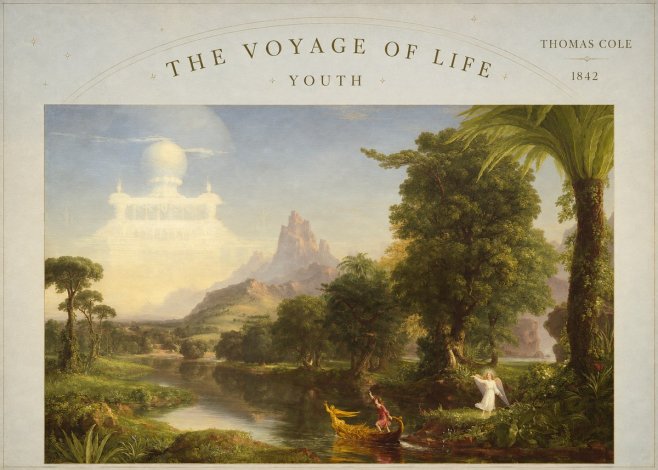 Thomas Cole The Voyage of Life: Youth V No4 - Póster