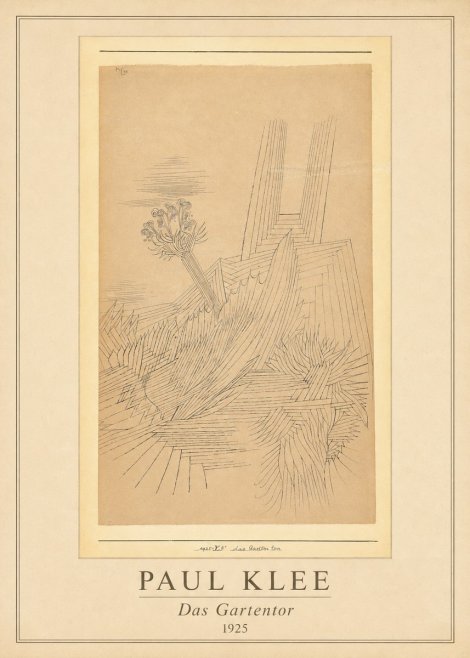 Paul Klee Das Gartentor II No1 - Póster