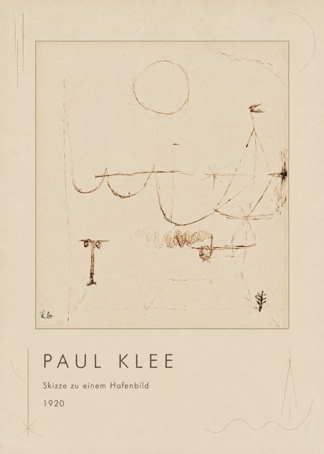 Paul Klee Skizze Zu Einem Hafenbild No1 - Póster