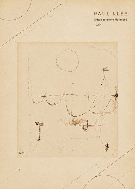 Paul Klee Skizze Zu Einem Hafenbild No4 - Póster
