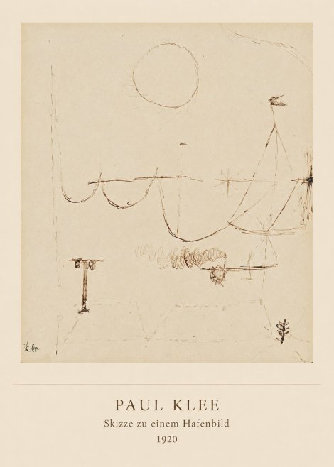 Paul Klee Skizze Zu Einem Hafenbild No5 - Póster