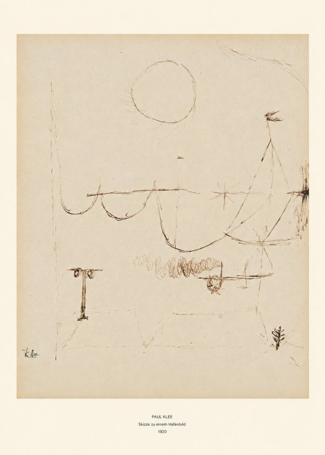 Paul Klee Skizze Zu Einem Hafenbild No6 - Póster