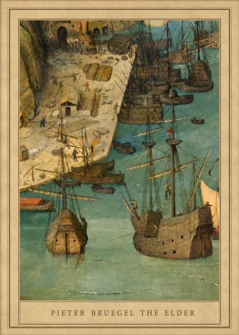 Pieter Bruegel A Port Scene No4 - Póster