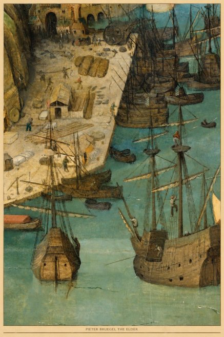 Pieter Bruegel A Port Scene No6 - Póster
