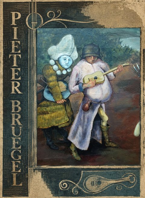 Pieter Bruegel Two Figures with a Lute No2 - Póster