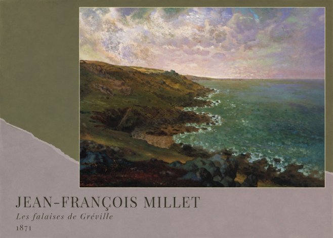 Jean-François Millet Les Falaises De Gréville No2 - Póster