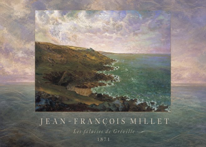 Jean-François Millet Les Falaises De Gréville No4 - Póster
