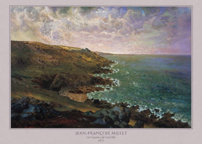 Jean-François Millet Les Falaises De Gréville No5 - Póster