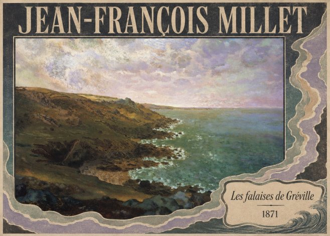 Jean-François Millet Les Falaises De Gréville No6 - Póster