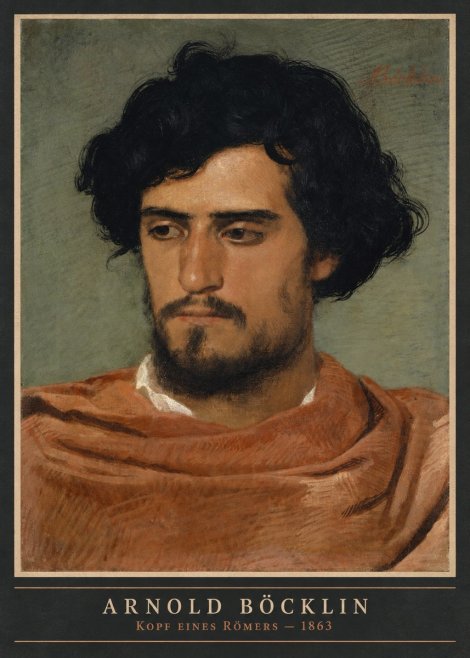 Arnold Böcklin Kopf Eines Römers No4 - Póster