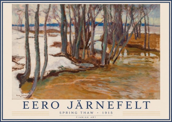 Eero Järnefelt Spring Thaw No3 - Póster