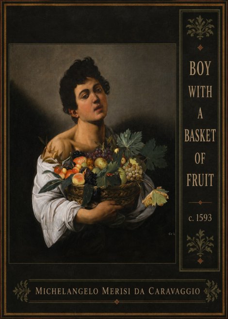 Michelangelo Merisi da Caravaggio Boy with a Basket of Fruit No2 - Póster