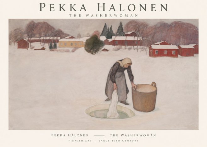 Pekka Halonen The Washerwoman No1 - Póster