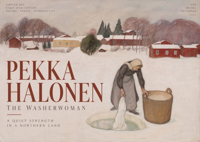 Pekka Halonen The Washerwoman No2 - Póster