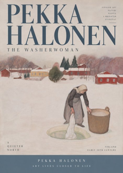 Pekka Halonen The Washerwoman No4 - Póster