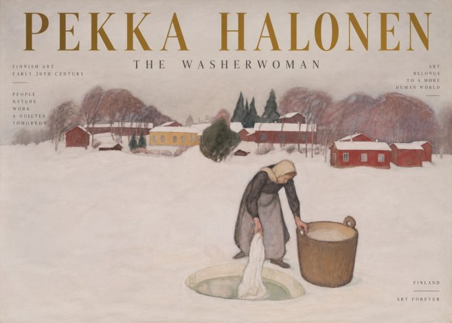 Pekka Halonen The Washerwoman No6 - Póster