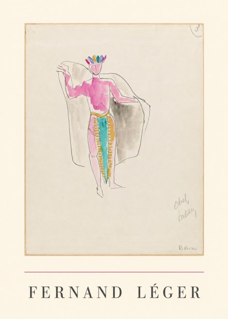 Fernand Léger Cheval, Indien No2 - Póster