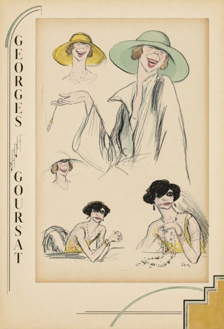 Georges Goursat Elegant Parisian Caricatures No2 - Póster