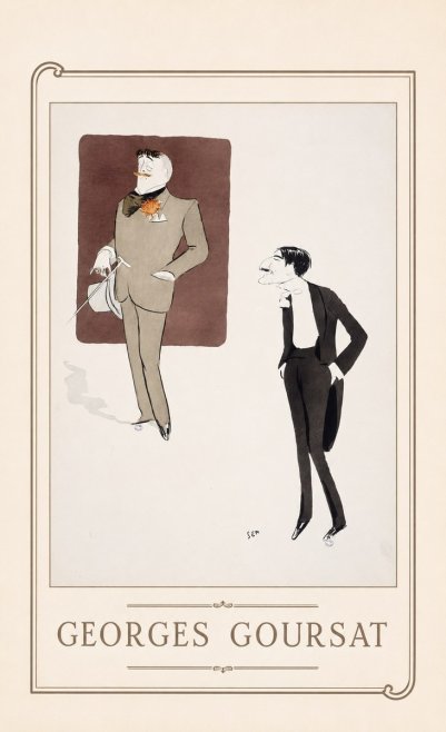 Georges Goursat High Society Caricature No1 - Póster