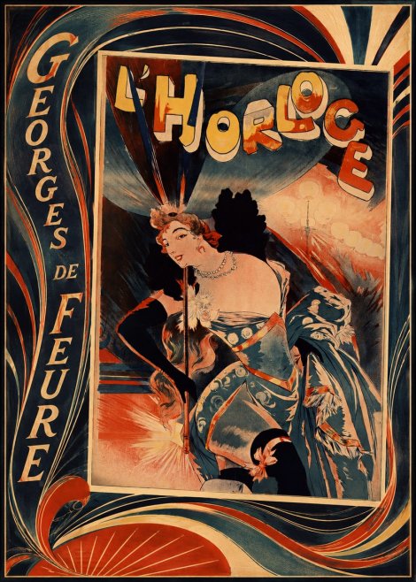 Georges de Feure L'horloge III No2 - Póster