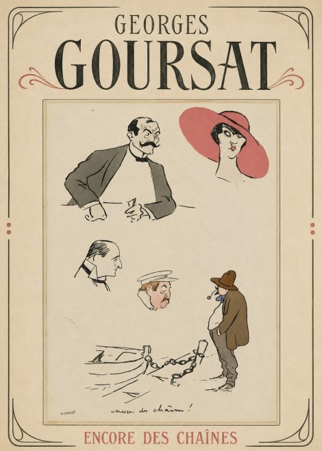 Georges Goursat Encore Des Chaînes! No1 - Póster