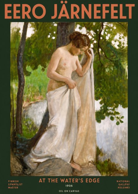 Eero Järnefelt At the Water's Edge No3 - Póster