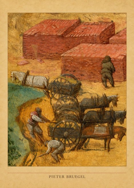 Pieter Bruegel The Brickmakers No5 - Póster