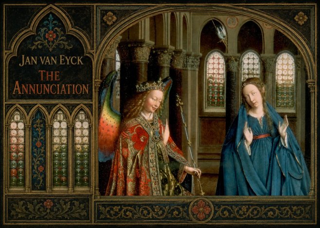 Jan van Eyck The Annunciation II No2 - Póster