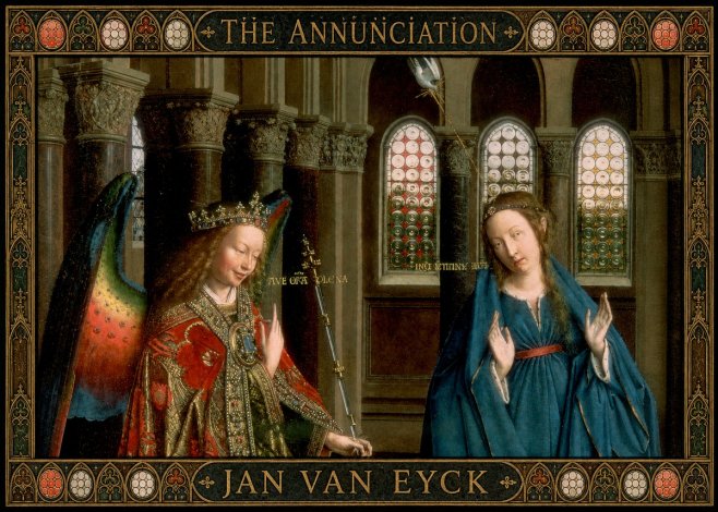Jan van Eyck The Annunciation II No6 - Póster