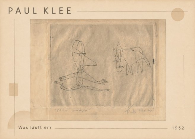 Paul Klee Was Läuft Er? No1 - Póster