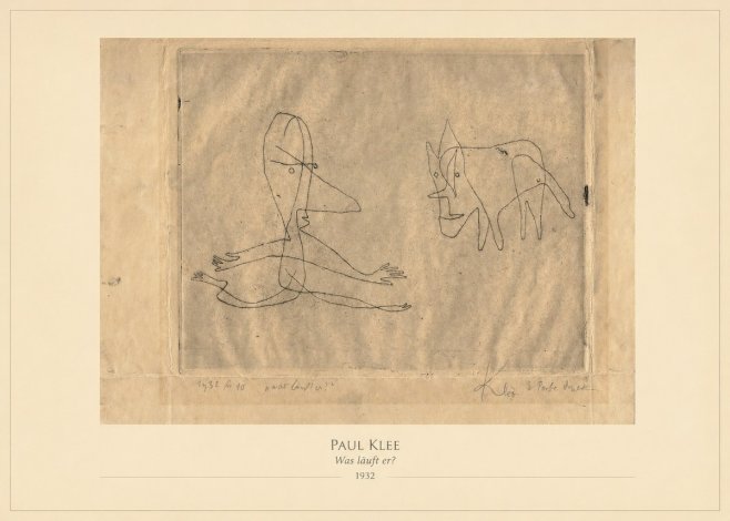 Paul Klee Was Läuft Er? No4 - Póster