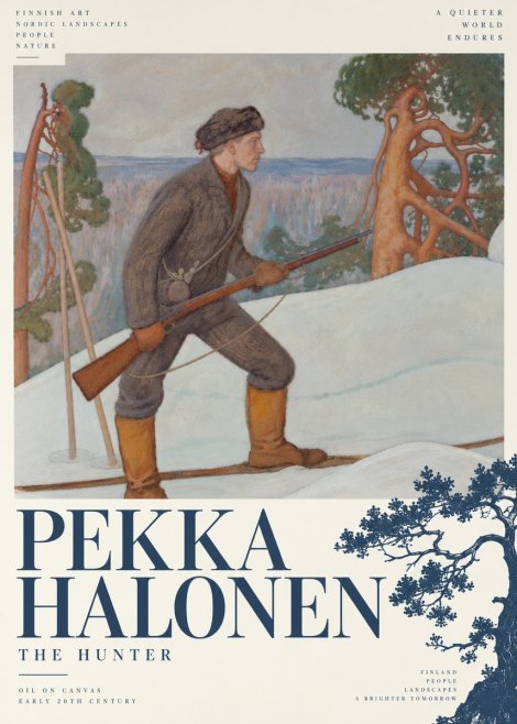 Pekka Halonen The Hunter No6 - Póster