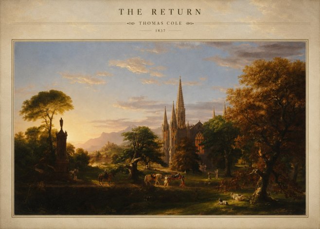 Thomas Cole The Return III No3 - Póster