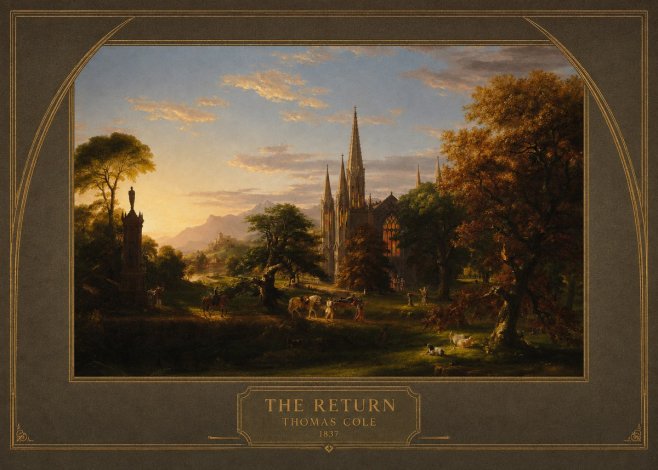 Thomas Cole The Return III No4 - Póster