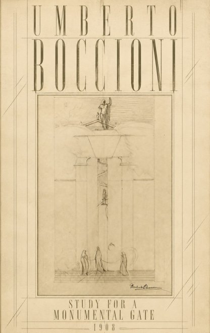 Umberto Boccioni Study for a Monumental Gate No3 - Póster