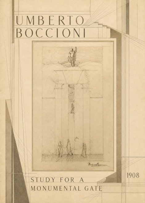Umberto Boccioni Study for a Monumental Gate No6 - Póster