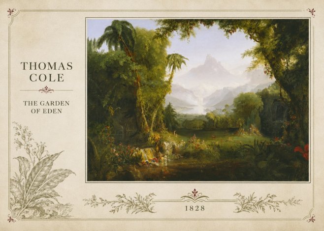Thomas Cole The Garden of Eden II No2 - Póster