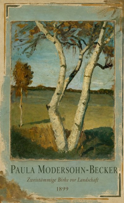 Paula Modersohn-Becker Zweistämmige Birke Vor Landschaft No1 - Póster