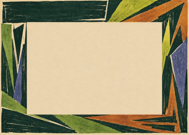 Max Pechstein Art Deco Landscape Frame No3 - Póster
