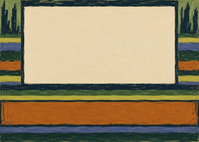 Max Pechstein Art Deco Landscape Frame No4 - Póster