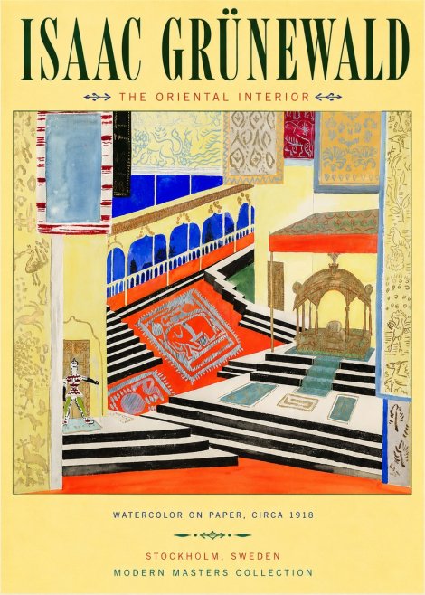 Isaac Grünewald The Oriental Interior No3 - Póster